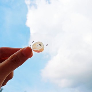 (Hình thật) Sticker hộp PET - Emo Food