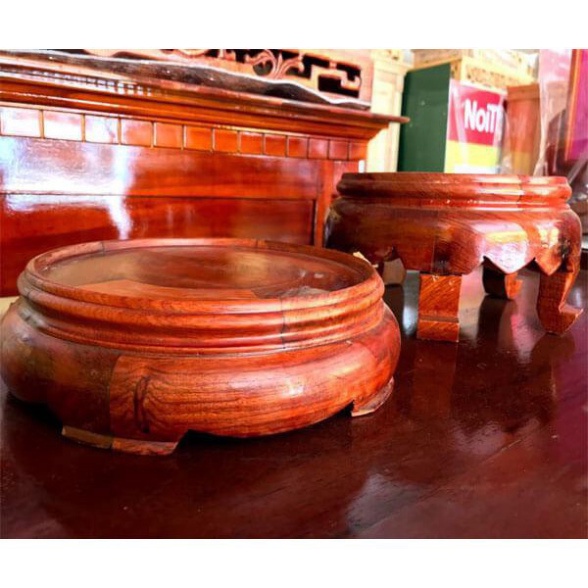 ((Miễn Ship )) Kỷ tròn-Đôn tròn không chân-Đế bát hương (đồ thờ gỗ, kê bát hương)