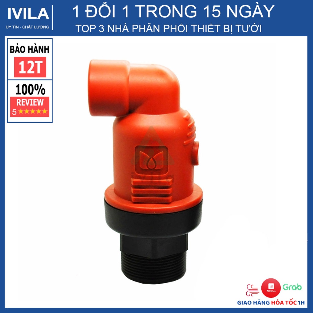 Van xả khí 27 - 34 - Thiết bị cho hệ thống tưới - Bảo hành 12 tháng