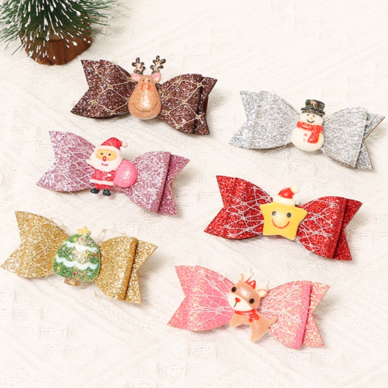 Kẹp Tóc Hình Giáng Sinh Lấp Lánh Dễ Thương