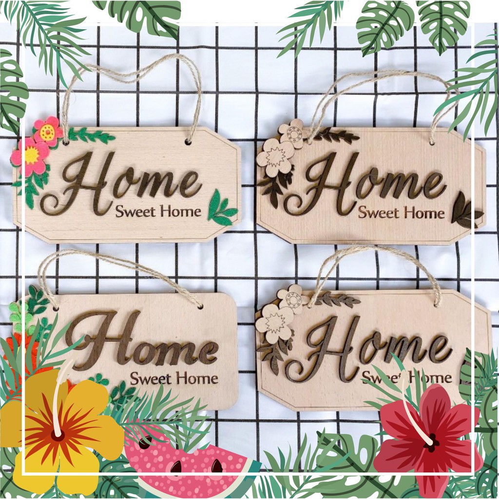 Bảng gỗ Home sweet Home Siêu dễ thương