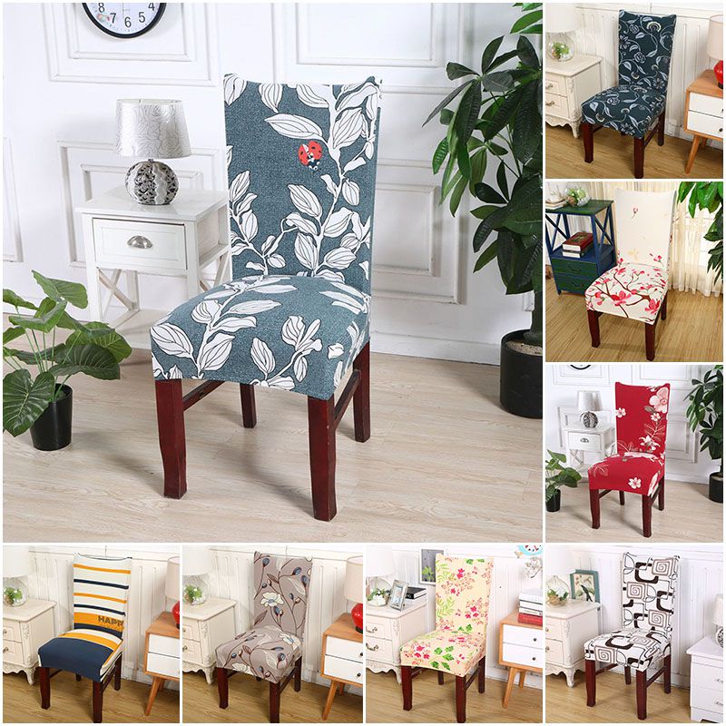 Vỏ Bọc Ghế Ngồi Bàn Ăn Co Giãn In Họa Tiết Độc Đáo Trang Trí Nhà Cửa