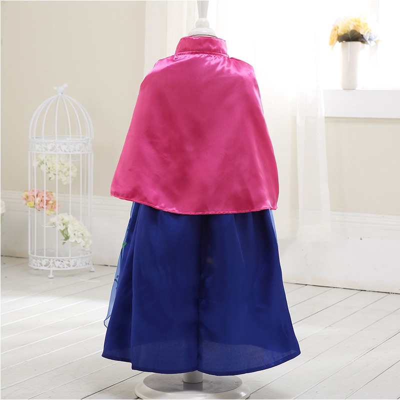 Đầm Hóa Trang Công Chúa Anna Elsa Cho Bé Gái