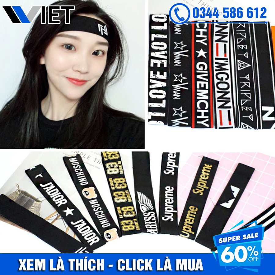 Băng Đô Quấn Đầu Co Giãn Dùng Tập Thể Dục, Chơi Thể Thao Thời Trang