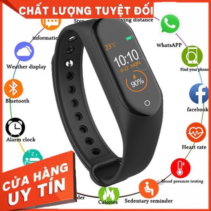 [HOT] [HOT]Đồng Hồ Thể Thao M4, Vòng Đeo Tay Thông Minh M4 Đo Huyết Áp Nhịp Tim