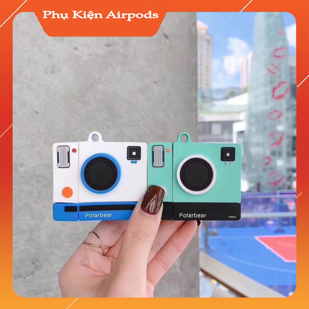 Case Airpods - Ốp Airpods 1/2/3  - Máy ảnh Polarbear