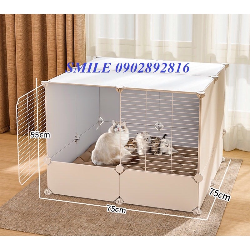 [MẪU MỚI] BÁN THEO BỘ CHUỒNG, LỒNG CHO THÚ CƯNG 4 Ô CHÓ MÈO THÚ CƯNG NHIỀU MÀU, SIÊU RỘNG THOẢI MÁI