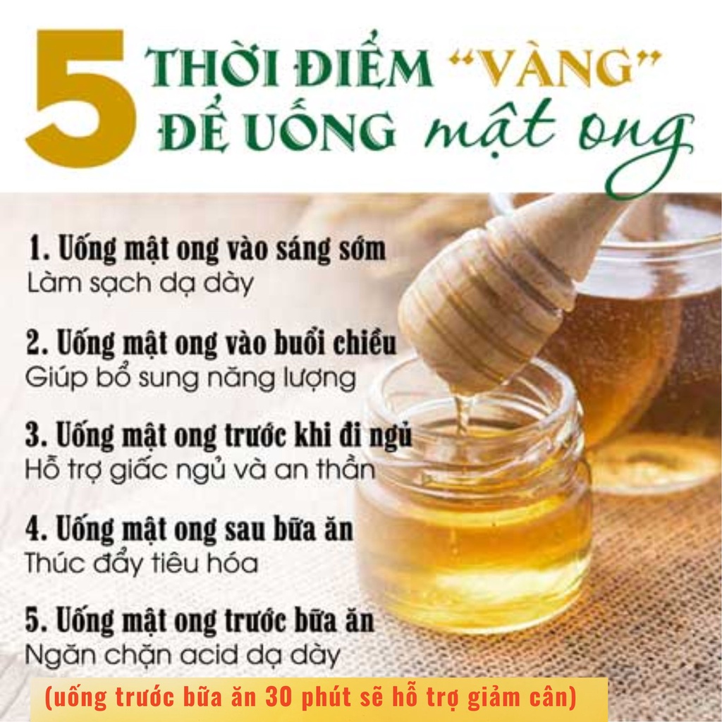 Mật Ong Hoa Cà Phê Nguyên Chất đựng trong hủ thủy tinh con ong đặc sánh, thơm ngon
