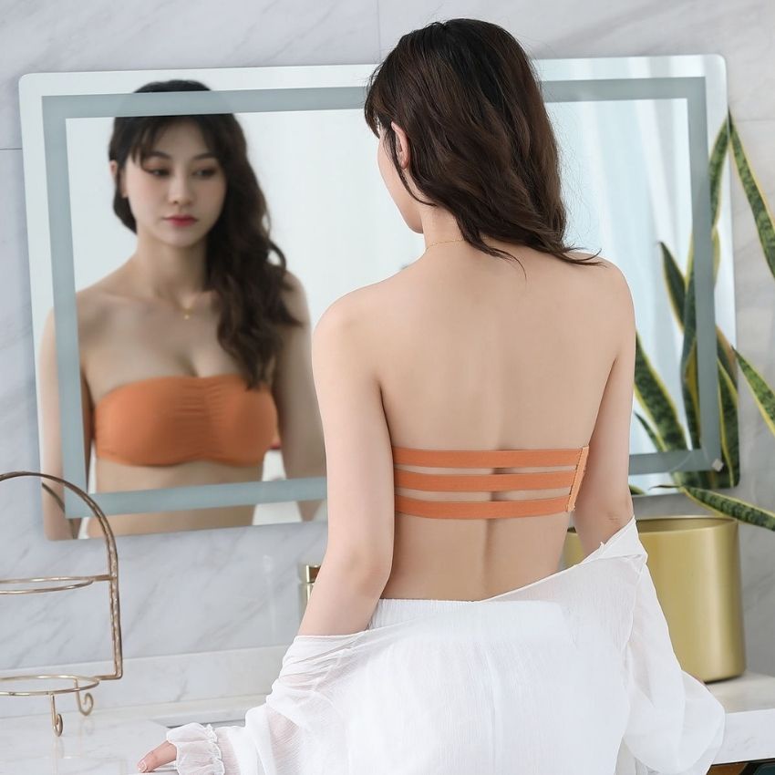Áo Bra Không Dây, Bra Nữ Cúp Ngực 3 Nấc Cài Siêu ôm đẩy ngực, co dãn cực tốt  B819