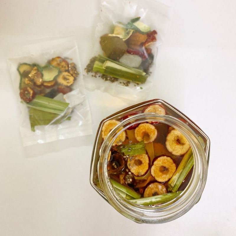 Trà dưỡng nhan, cúc đường phèn, detox hoa quả thảo mộc mix giữ dáng, đẹp da, giảm cân