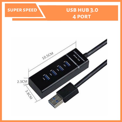 Bộ chia cổng USB 3.0 1 ra 4 - Hub USB 4 Port 3.0 - Tốc độ cao - Bảo Hành 3 Tháng