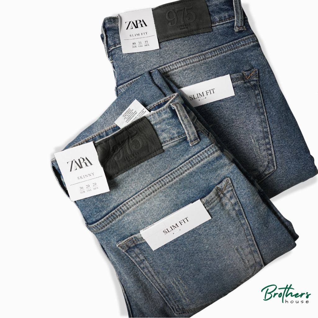 Quần jean nam xanh rách gối cực bụi, co giãn bao tốt