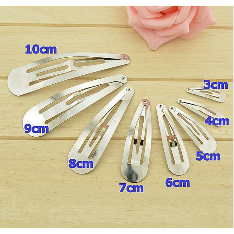 Set 10 kẹp tóc kim loại hình giọt nước thời trang cho nữ