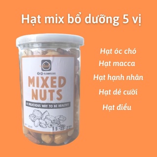 Hạt Mixed nuts 300g,kết hợp 5 loạt hạt thơm ngon bổ dưỡng, hạt dinh dưỡng
