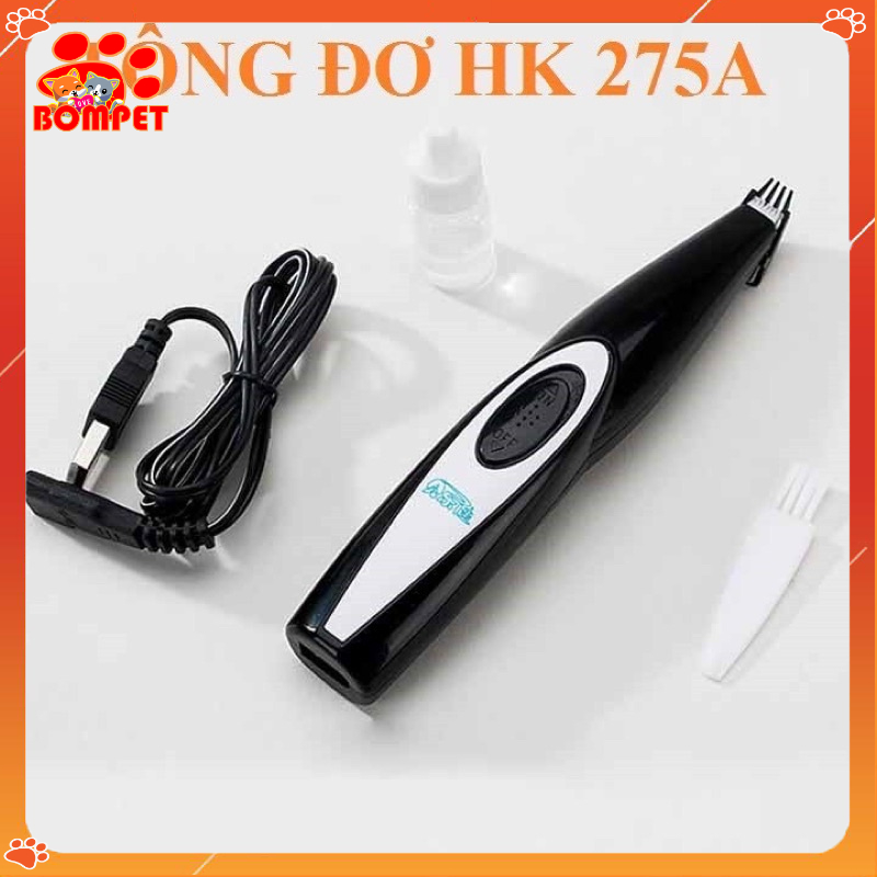 Tông Đơ Cạo Bàn Lông Chân Cho Chó Mèo Chất Liệu Nhựa ABS Đi Kèm Chổi Và Lọ Bôi Trơn Dành Cho Thú Cưng - BOMPET