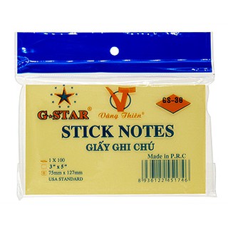 BỘ 3 XẤP GIẤY NOTE, GIẤY NHÁP TAY 3X5 ( 300 TỜ ) GSTAR