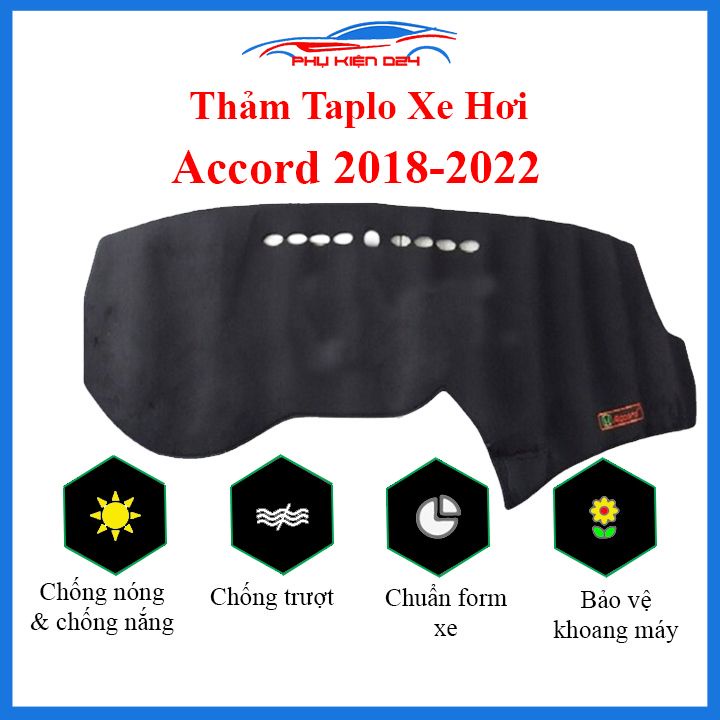Thảm taplo Accord 2018-2019-2020-2021-2022 chống nắng nóng làm mát xe mở rộng tầm nhìn
