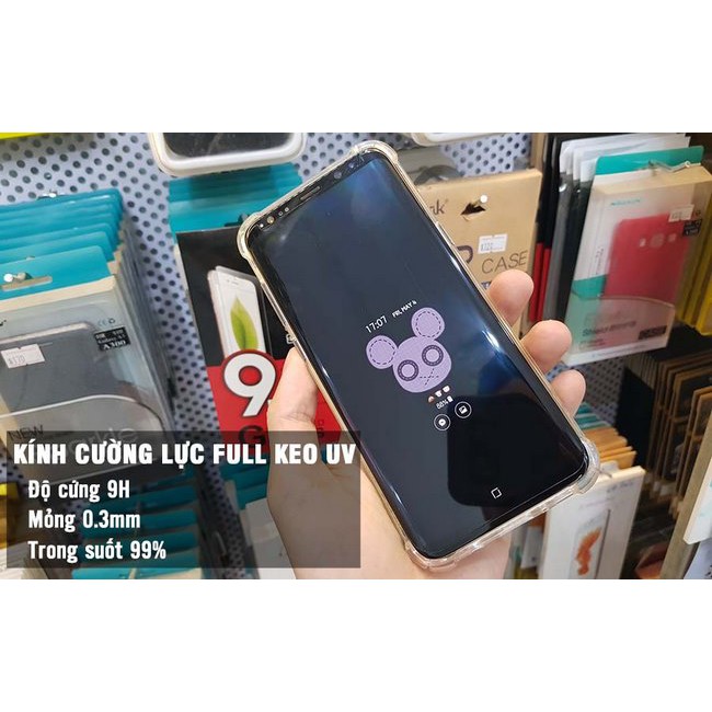 [KÍNH UV] Kính cường lực Full keo UV dành cho Samsung S7 edge/ S8/ S8+/ S9 Plus/ Note 8/ Note 9