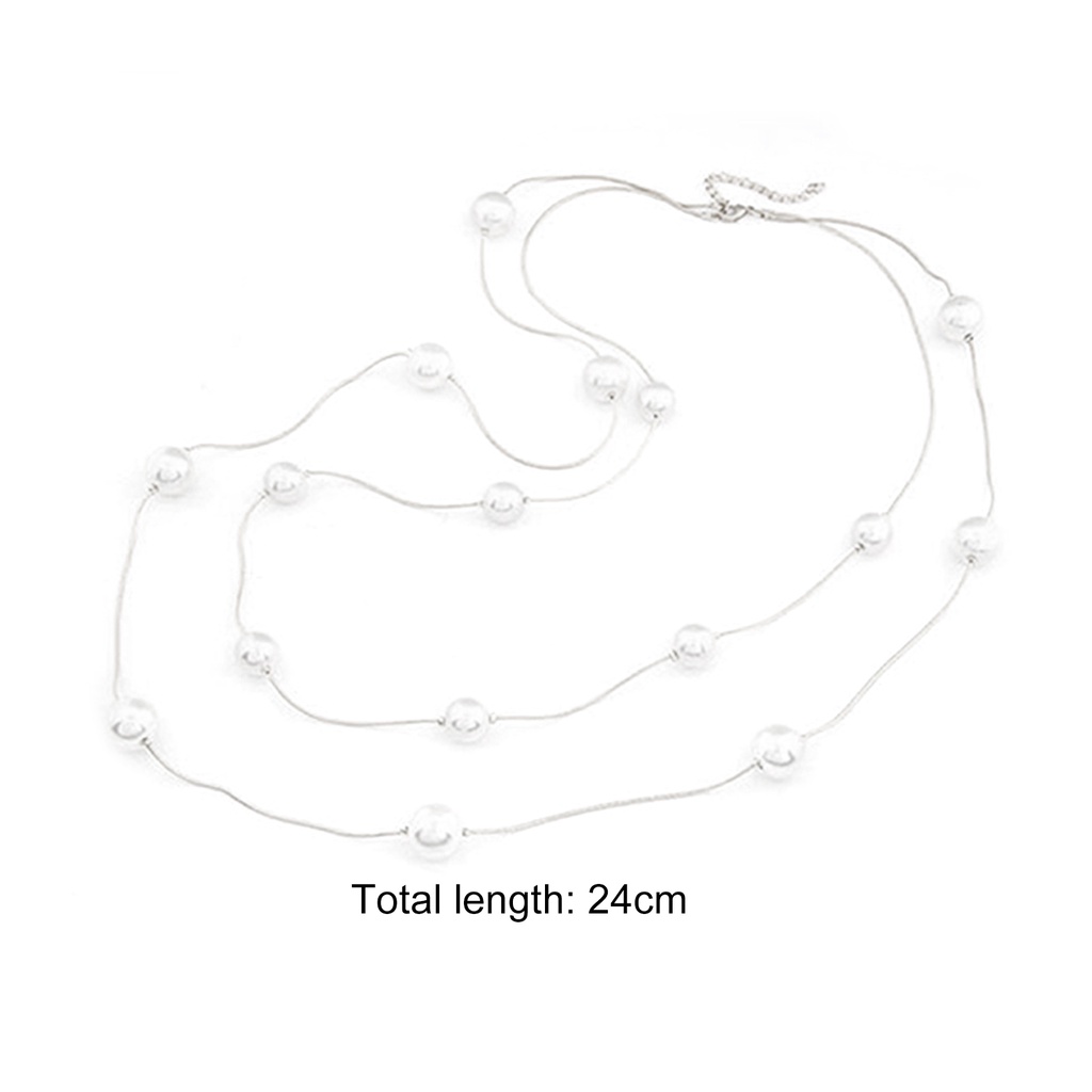 Dây chuyền thời trang dáng dài đính ngọc trai giả đẹp mắt
