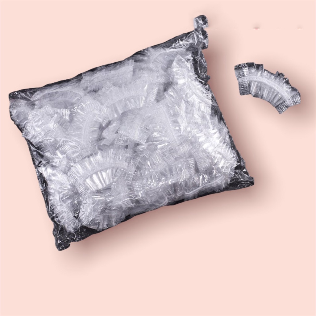 Mũ Nilon Trùm Đầu Túi Gấu, Bao Nilon Y Tế Trùm Đầu Hỗ Trợ Nhuộm Tóc, Ủ Tóc Dùng 1 Lần DC25