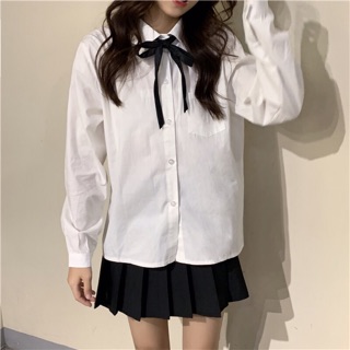Set áo len hàn quốc kèm áo sơ mi