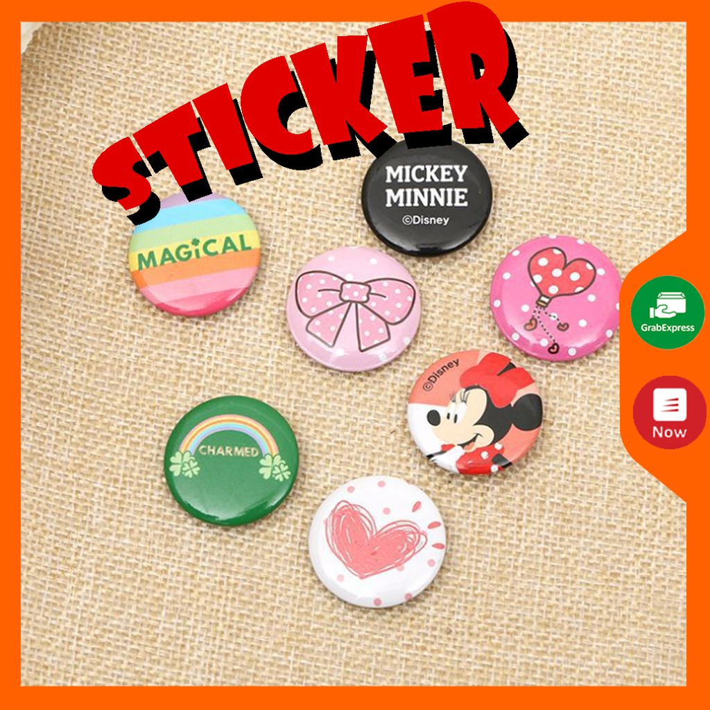 Sticker gắn balo, túi xách, túi đeo chéo cho nam nữ nhiều hình dễ thương PK011