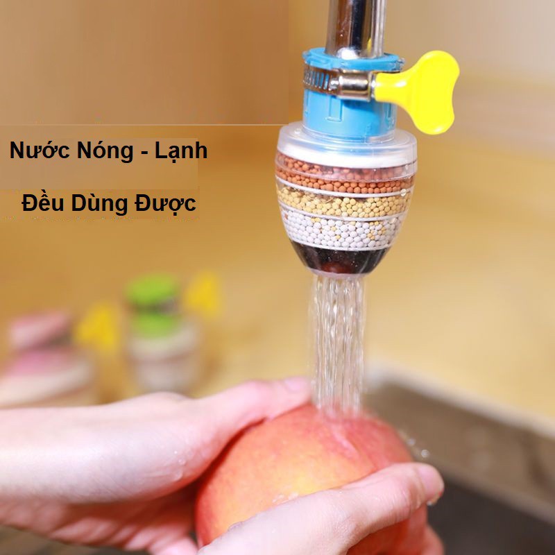 Đầu lọc nước trực tiếp tại vòi 6 tầng lọc rễ lắp đặt