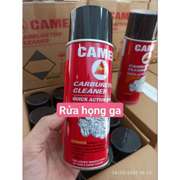 CHAI XỊT RỬA BÌNH XĂNG CON, HỌNG GA, CHÍNH HÃNG CAMEL, 450g