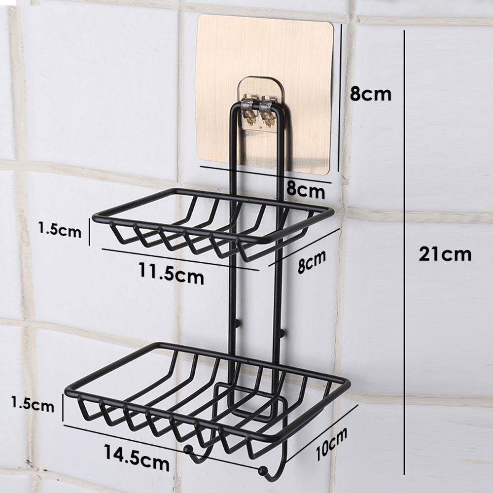 Giá Đựng Xà Phòng Hai Tầng Bằng Thép Không Gỉ 304 Dành Cho Nhà Bếp Phòng Tắm