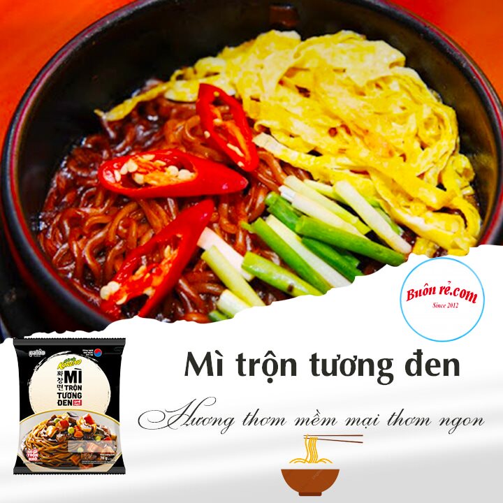 Thùng mì trộn tương đen KORENO nấu 4 phút hương vị thơm ngon - 01337