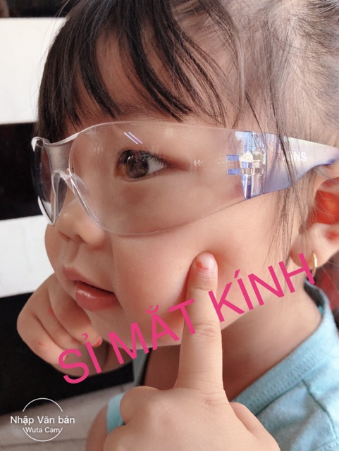 Kính Bảo Hộ Chống Bụi Cho Bé Kính Bảo Hộ Cong Chống Tia Hại Mắt Cho Bé