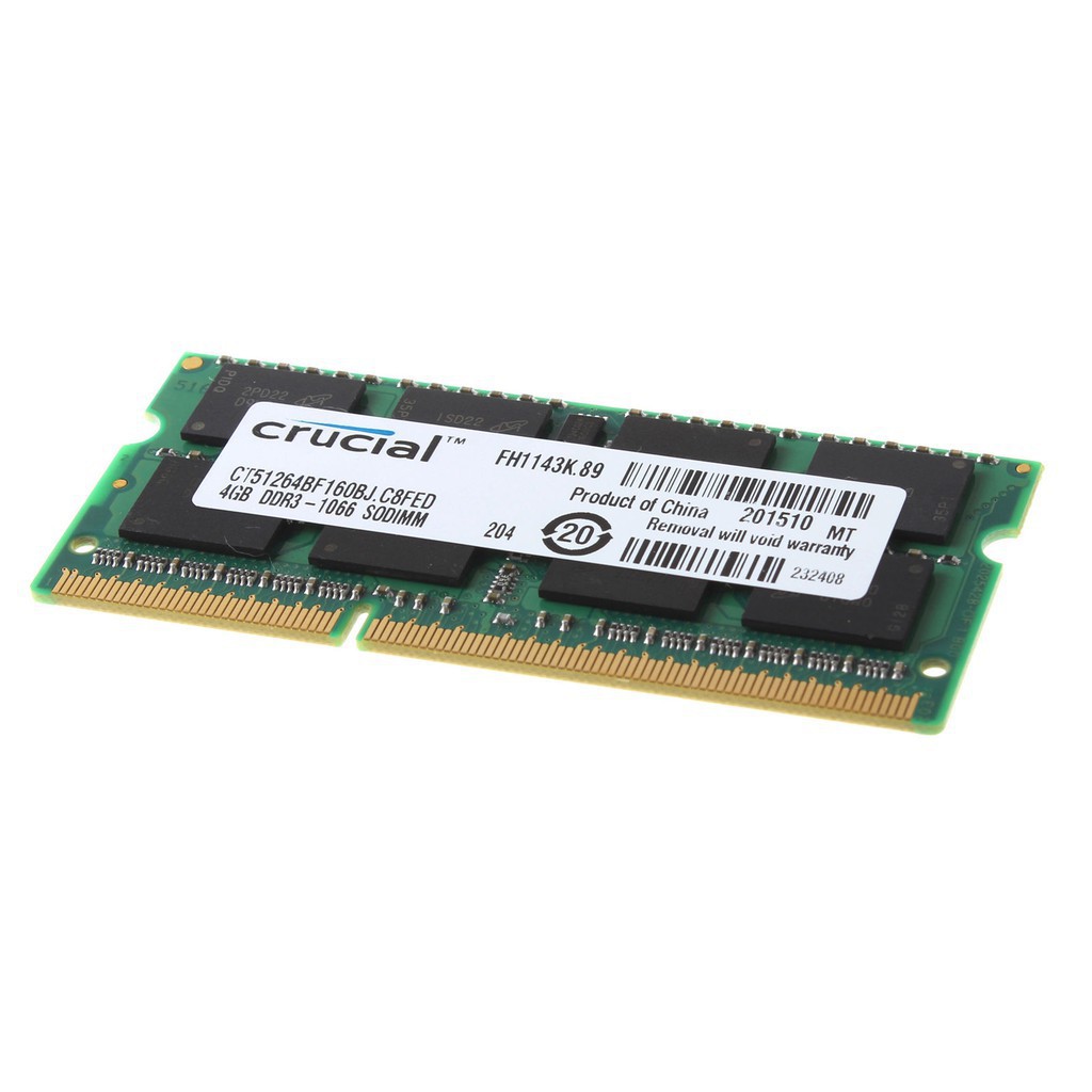 Thẻ Nhớ Laptop Không Dây Crucial 4gb Ddr3 1066mhz Ram Pc3-8500 | BigBuy360 - bigbuy360.vn