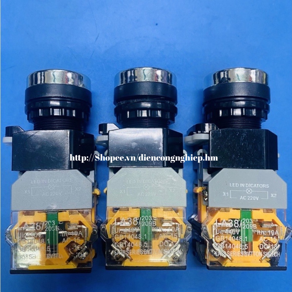 Nút Ấn Nhấn Phi 22 Có Đèn LA38/203-209B