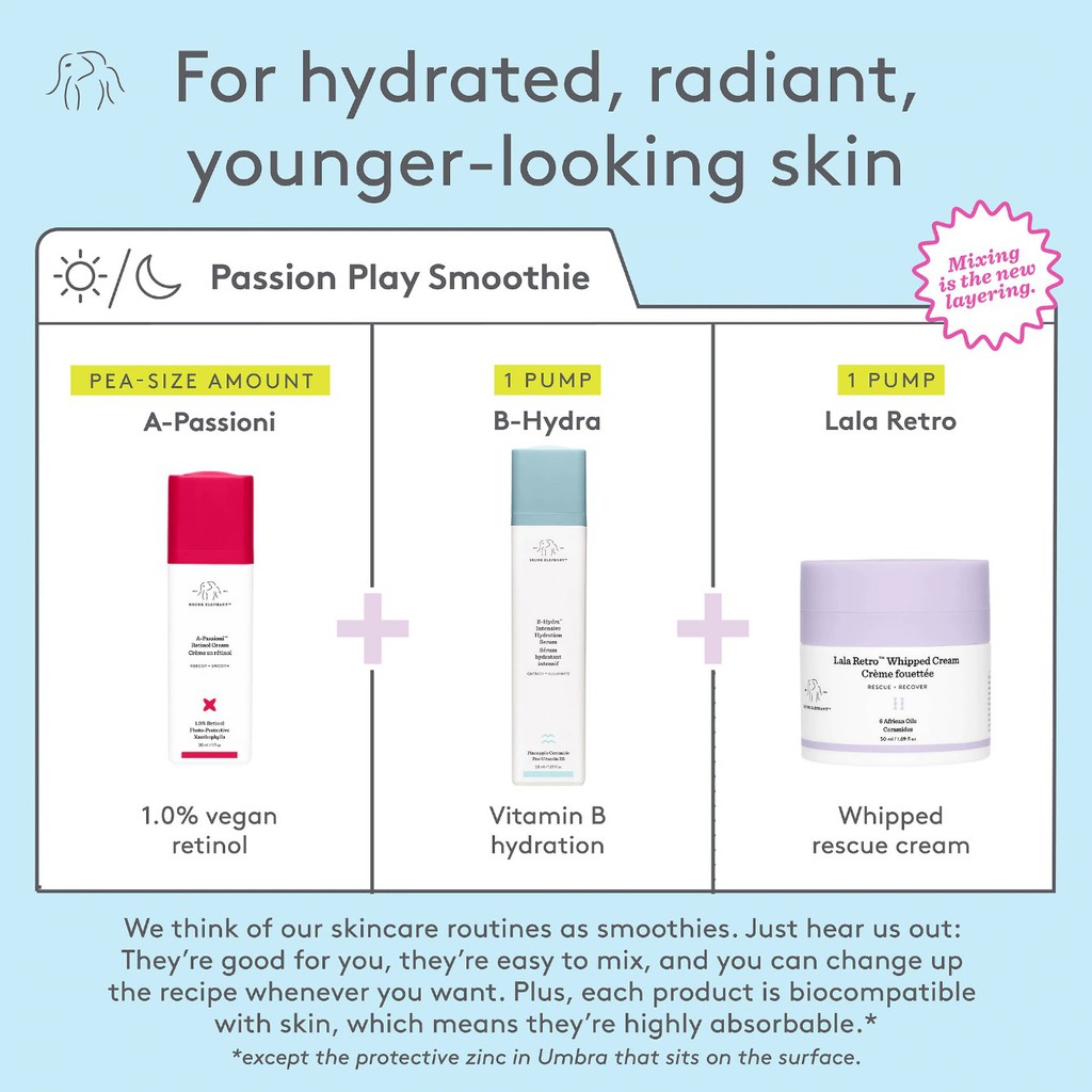 Drunk Elephant (5/10/30ml) Kem dưỡng A Passioni Retinol Cream chống lão hóa