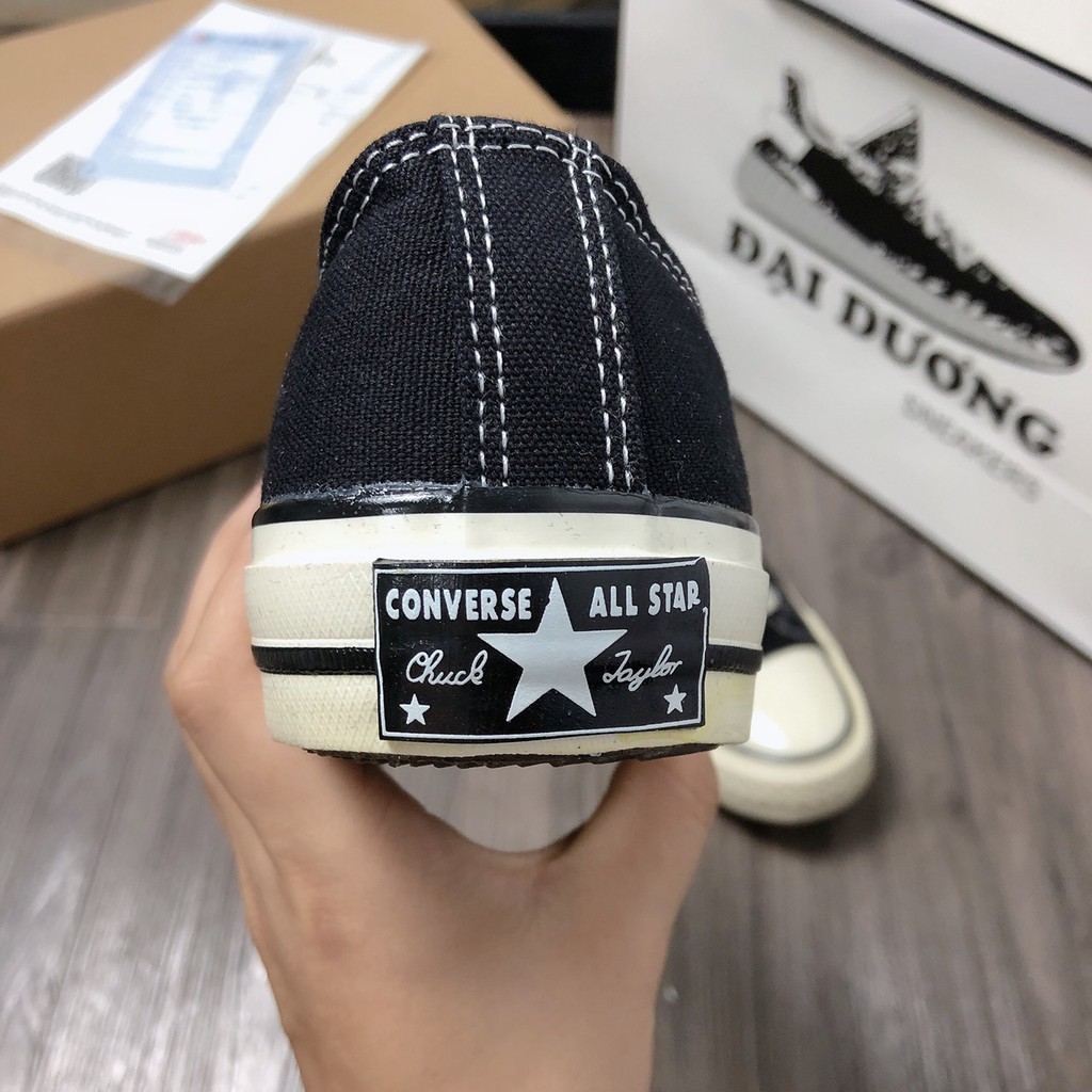 CV đen thấp [TẶNG MÓC KHÓA - FULL BOX] giày giày thể thao nam nữ Converses đen thấp giày Cv đen thấp cổ tăng chiều cao | BigBuy360 - bigbuy360.vn