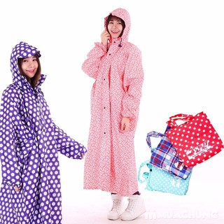 Áo mưa măng tô dây kéo - siêu nhẹ, siêu bền