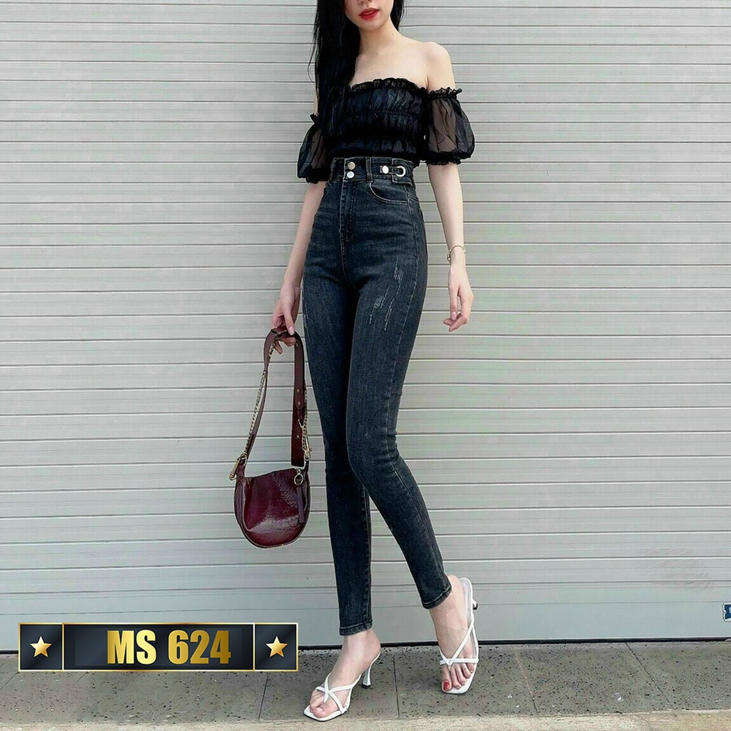 ** 8 MẪU Quần Jean NỮ Lưng Cao Hàn Quốc bao đẹp y hình thời trang nhất 2021, chất lượng ( được đổi trả )