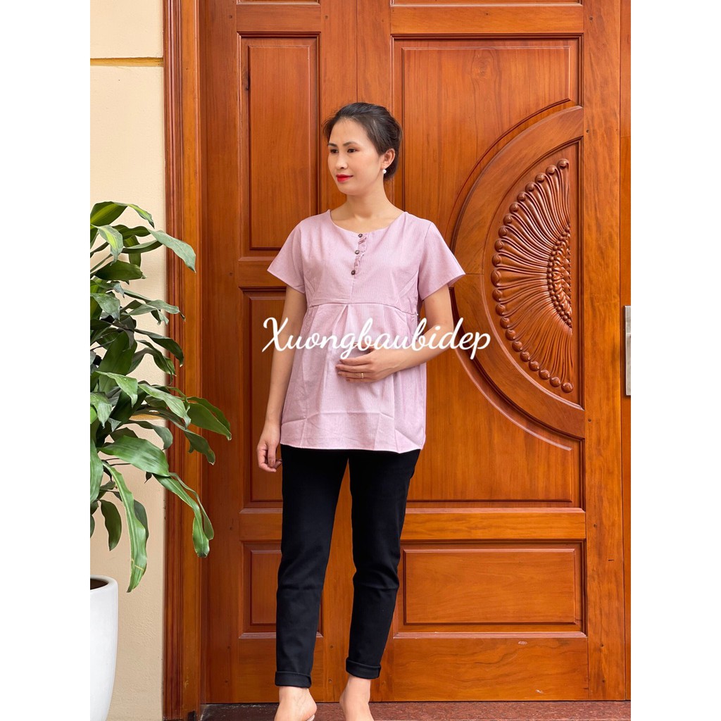 [sale sập kho ÁO BẦU 3 KHUY A06