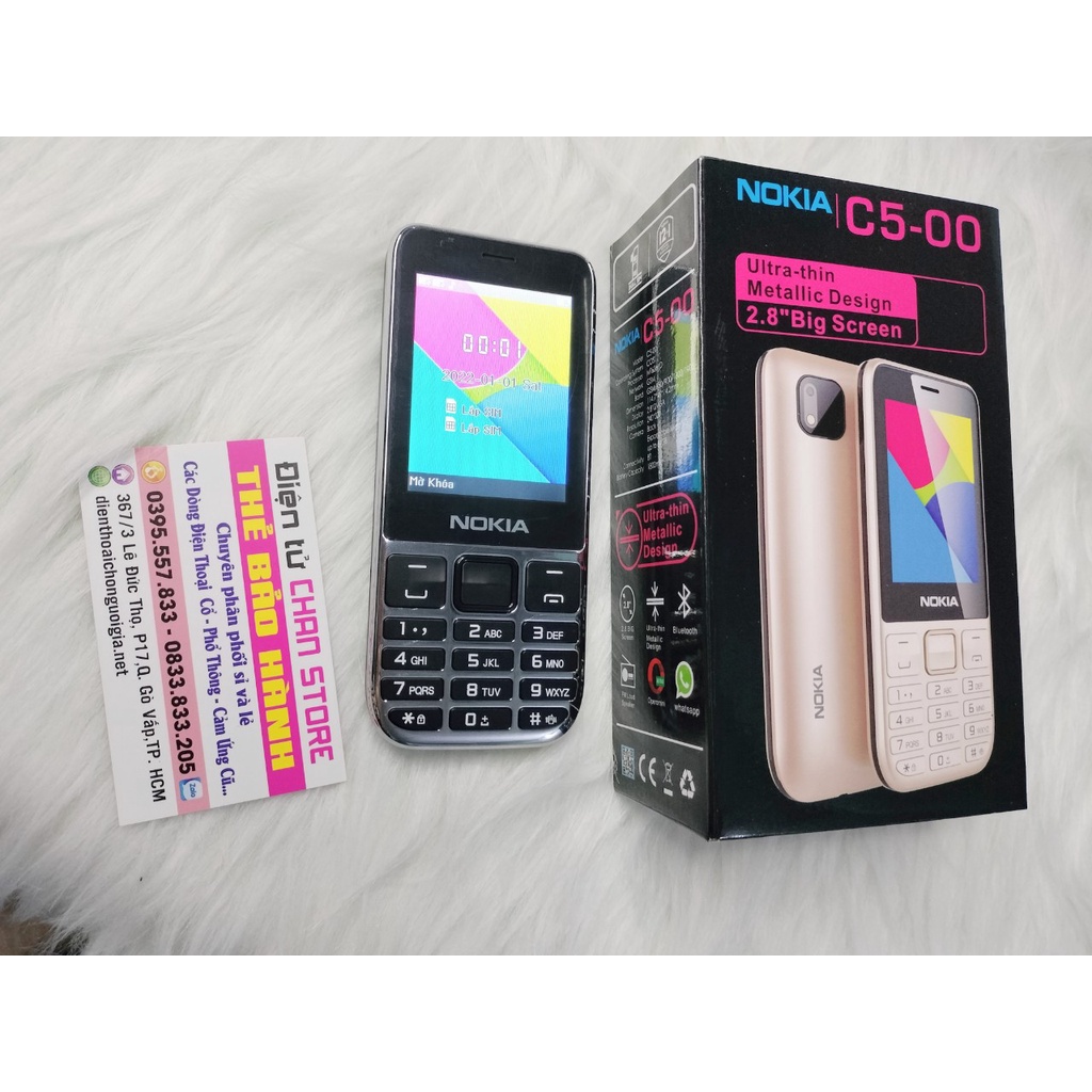Điện thoại 2 sim pin trâu Nokia C500 (2020) loa to màn hình bàn phím to cho người già giá rẻ