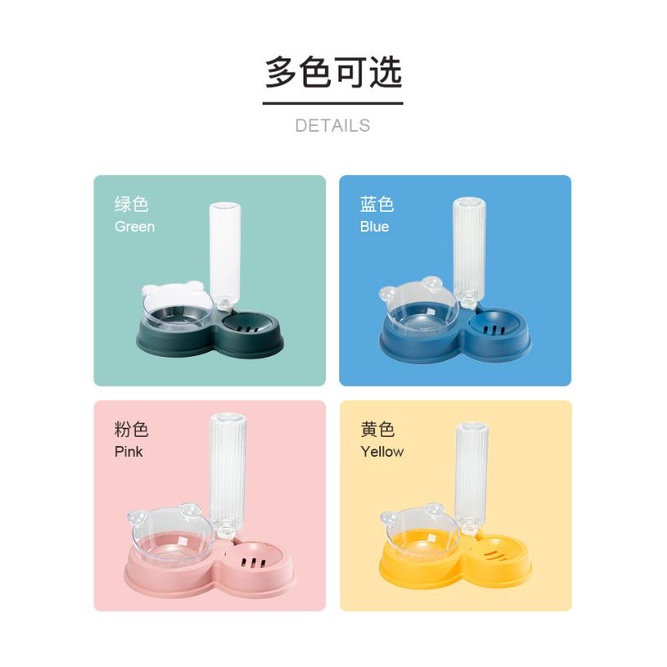 BỘ BÁT ĐỰNG THỨC ĂN CHO CÁC BÉ THÚ CƯNG MẪU BÁT TAI GẤU