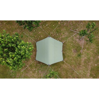 Hexa Tarp 4,4m × 4m + bộ trụ 2m (chống thấm mưa)
