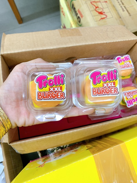 Kẹo dẽo hamburger Trolli size XXL