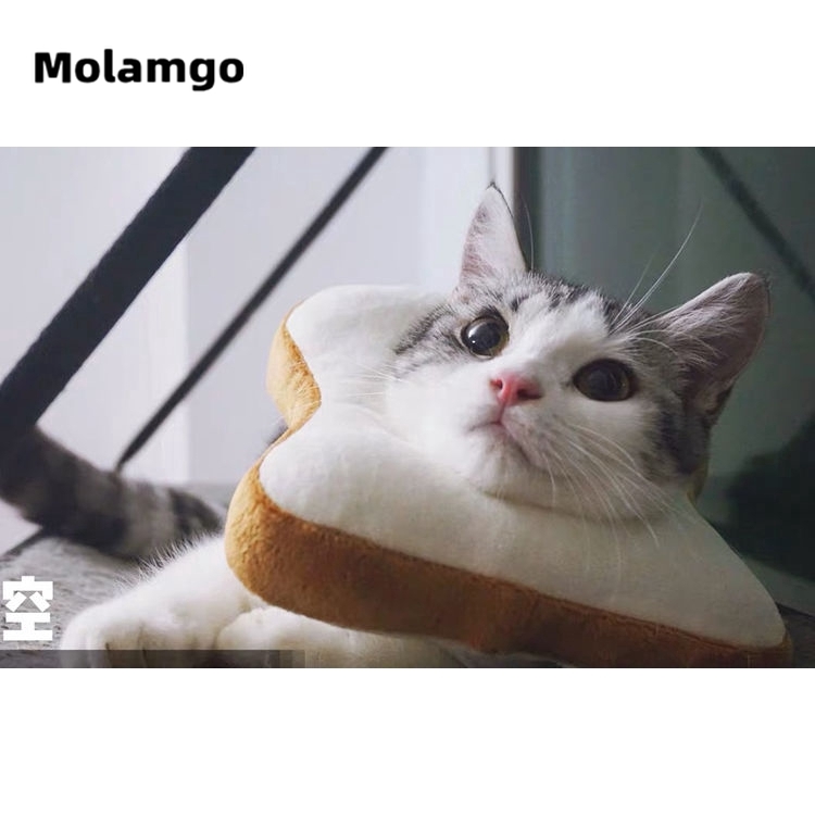 MOLAMGO  Vòng Cổ Hình Bánh Mì Cho Thú Cưng