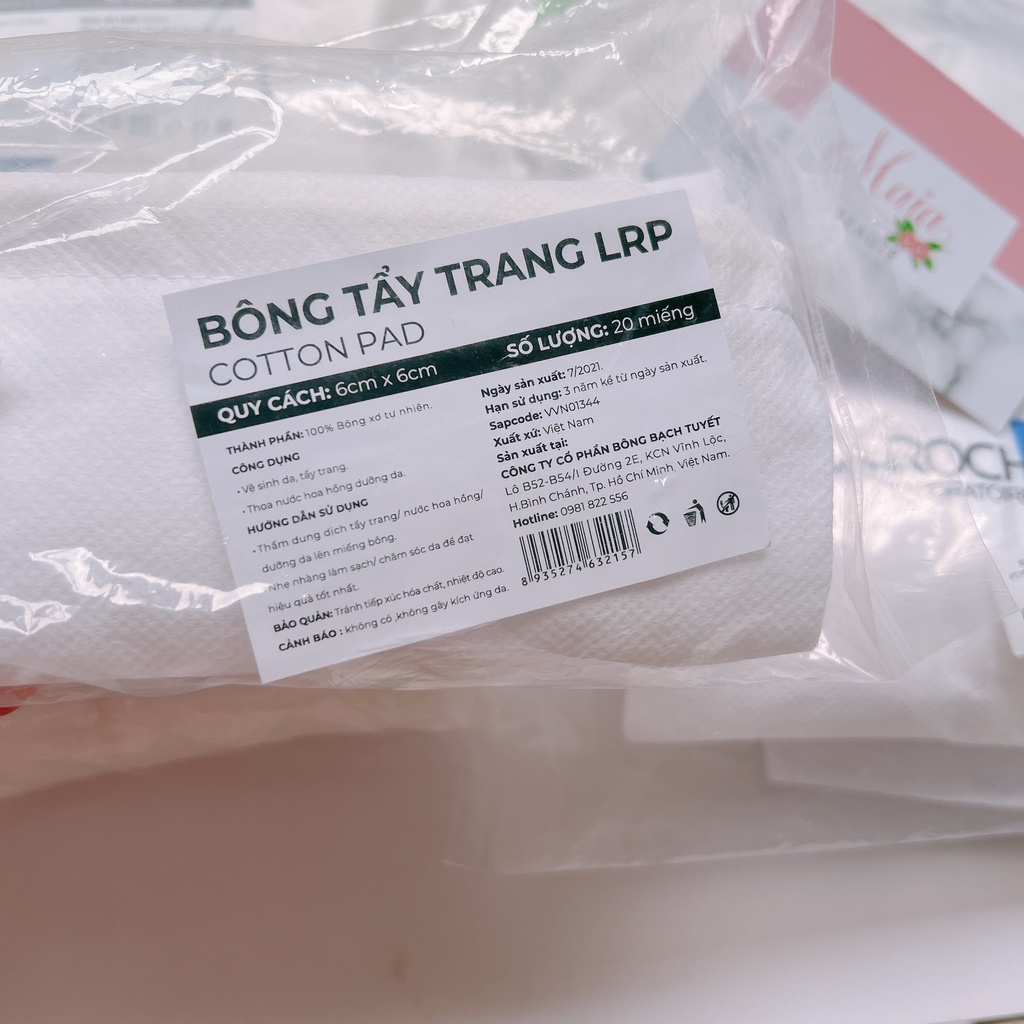 Mẫu Mới Hộp bông tẩy trang New Cotton Box - Hàng tặng La Roche Posay