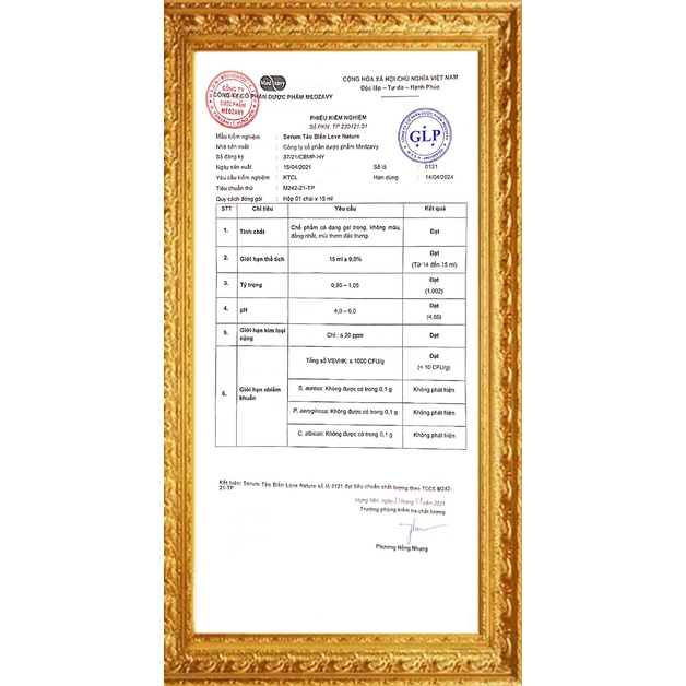 [CHÍNH CAO CẤP - CHÍNH HÃNG] SERUM TẢO BIỂN LOVE NATURE TỪ GOLDEN LIFE ONE: HỘP 1 LỌ 15ML | BigBuy360 - bigbuy360.vn