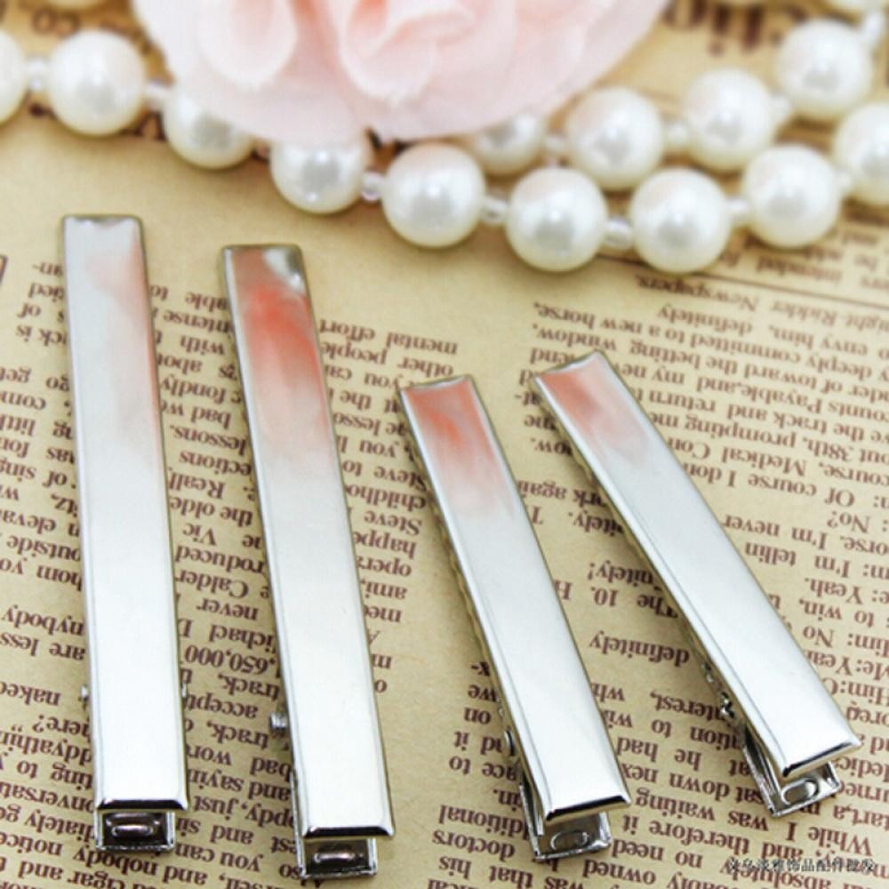 Bộ 10 kẹp tóc kim loại sáng bóng thời trang