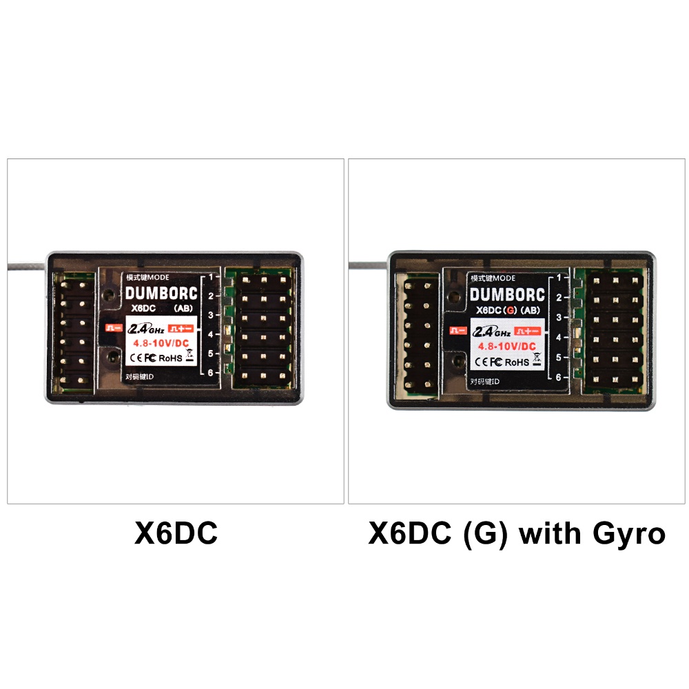 Thiết Bị Nhận Tín Hiệu Điều Khiển Từ Xa DUMBORC X6F X6FG X6DC X6DCG 2.4G 6CH Cho DUMBORC X4 X5 X6 X6P