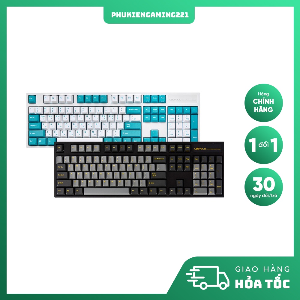 Bàn Phím Cơ Máy Tính Có Dây Leopold FC900R PD Ash Yellow - Hàng Chính Hãng