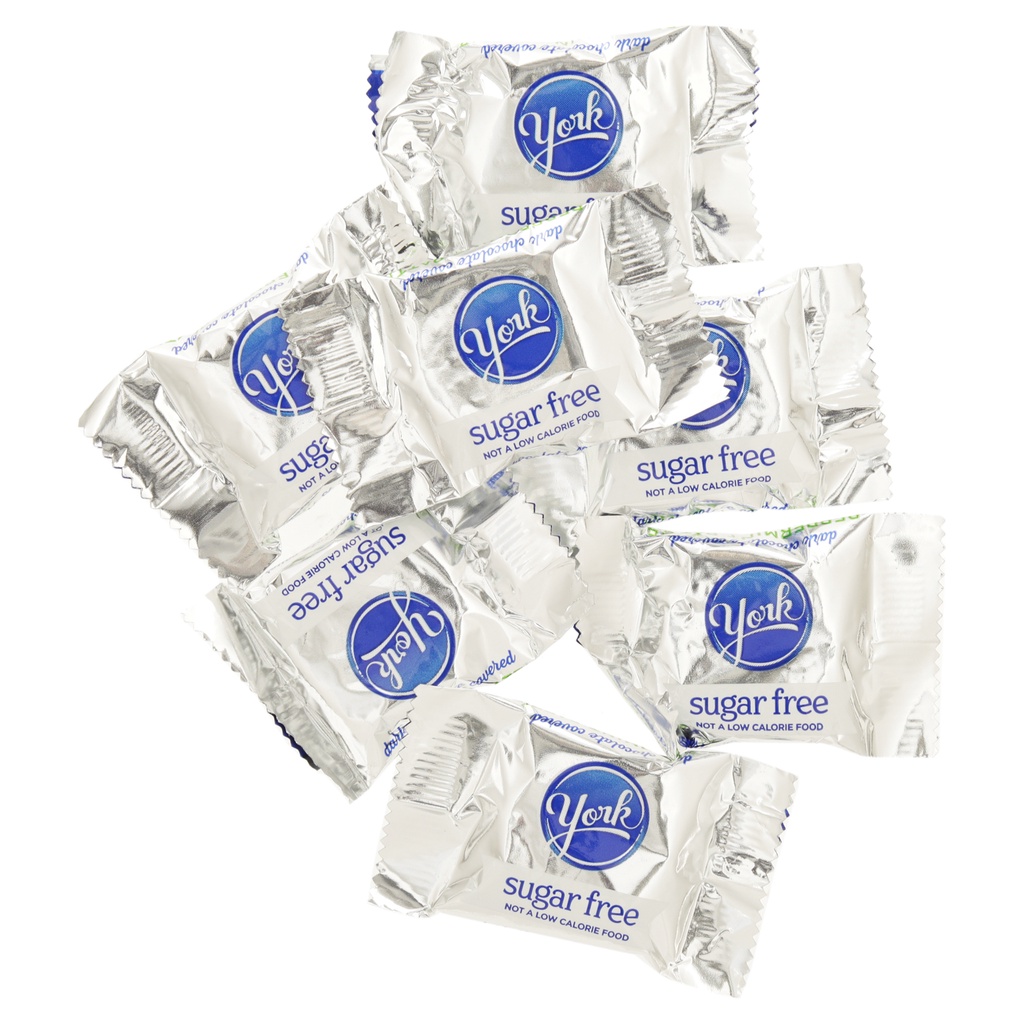 Kẹo Chocolate York không đường ăn kiêng Mỹ vị Peppermint gói 85g/USDA - Không Cholesterol & Sugar Free