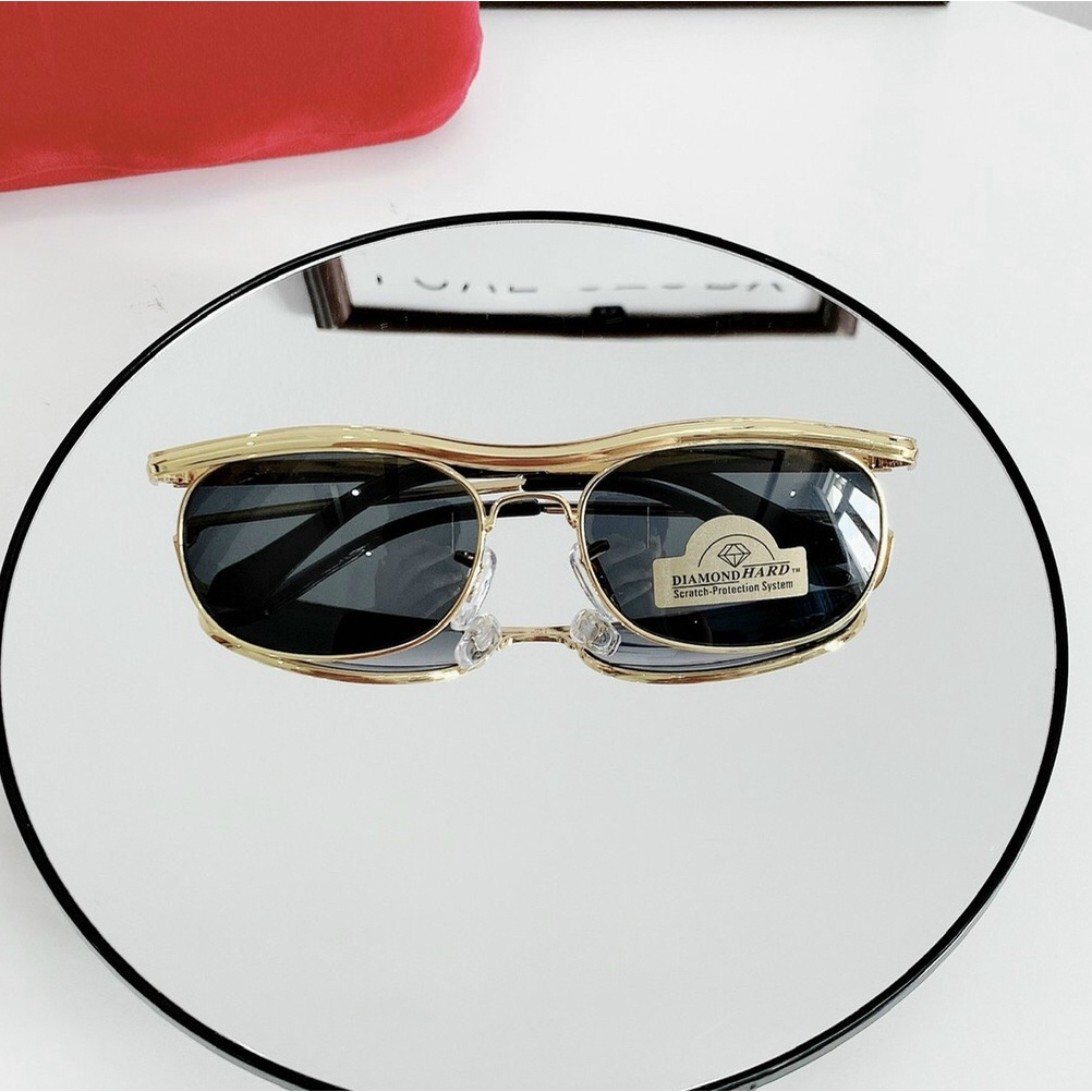 Kính mát nam cao cấp JJ8091 gọng kim loại, kiểu dáng mới lạ, sang chảnh, tròng chống tia UV
